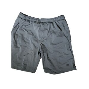Legend Athletic/Running Shorts Men Small Charcoal Gray Elastic Waist Pockets